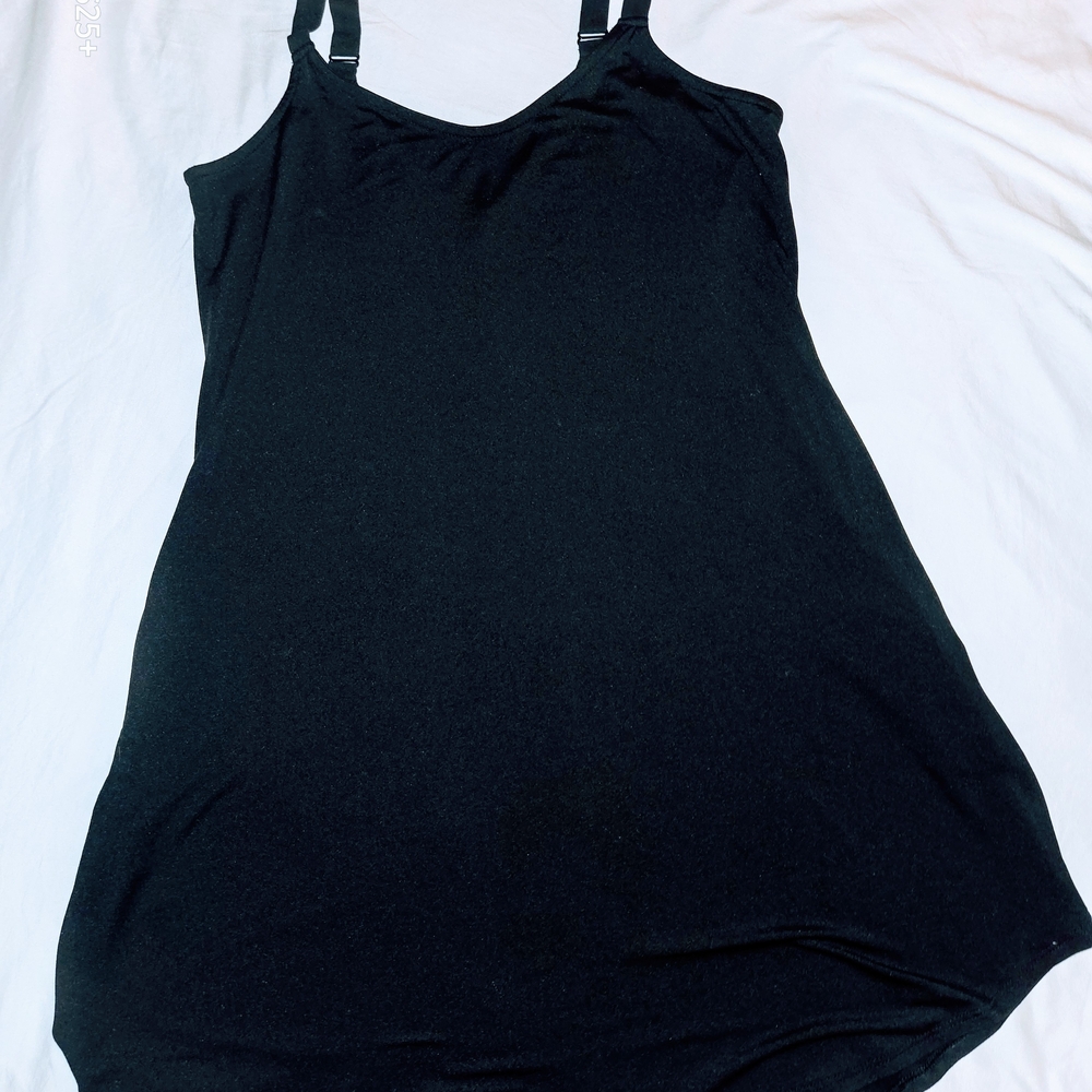 Women's Black Sleepwear Chemise